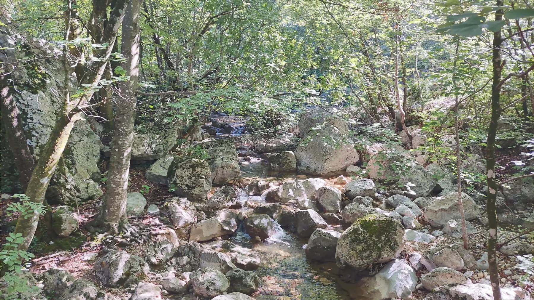 Velika Paklenica canyon landscape in National Park Paklenica near Seline